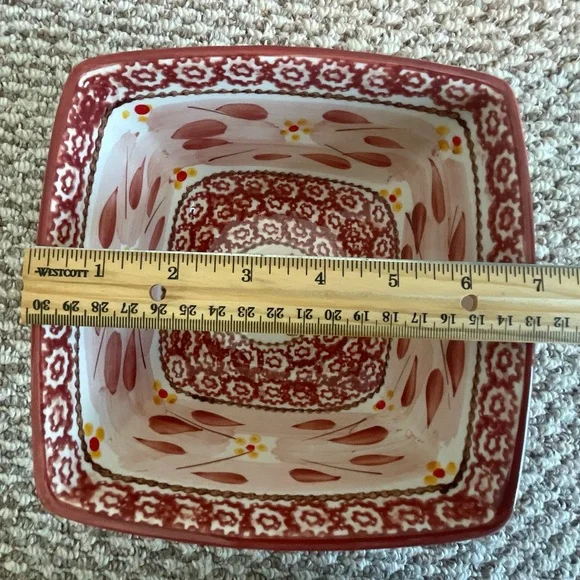 TWO Temp-Tations by Tara Old World Cranberry Red Serving Bowls - Picture 9 of 16